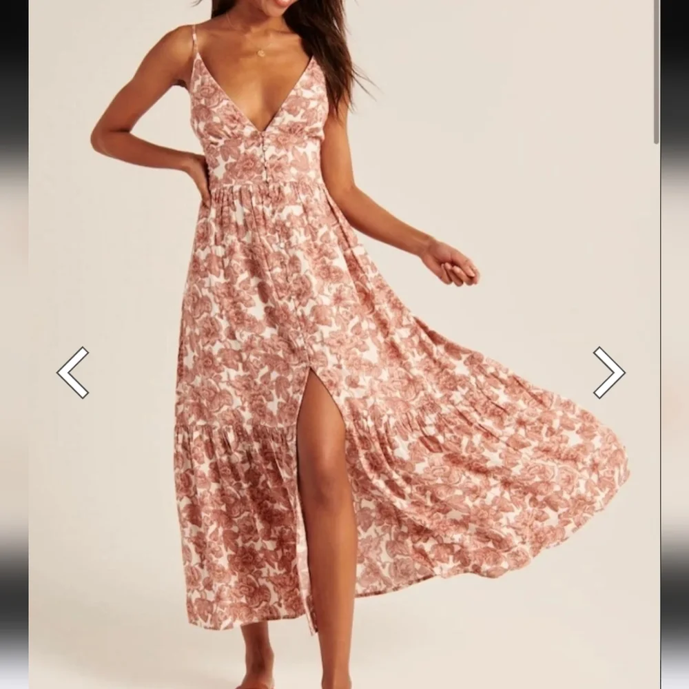 Abercrombie & Fitch Pink Floral Maxi Dress - Picture 1 of 7